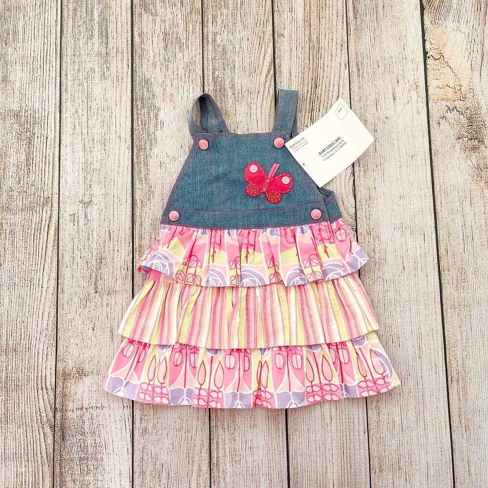 NWT Baby Lulu 18 months Overall Dress